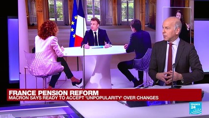 Descargar video: Macron says ready to accept 'unpopularity' over pensions reform