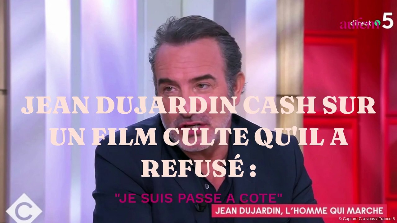 Jean Dujardin cash sur un film culte qu'il a refusé : "Je suis passé à côté"