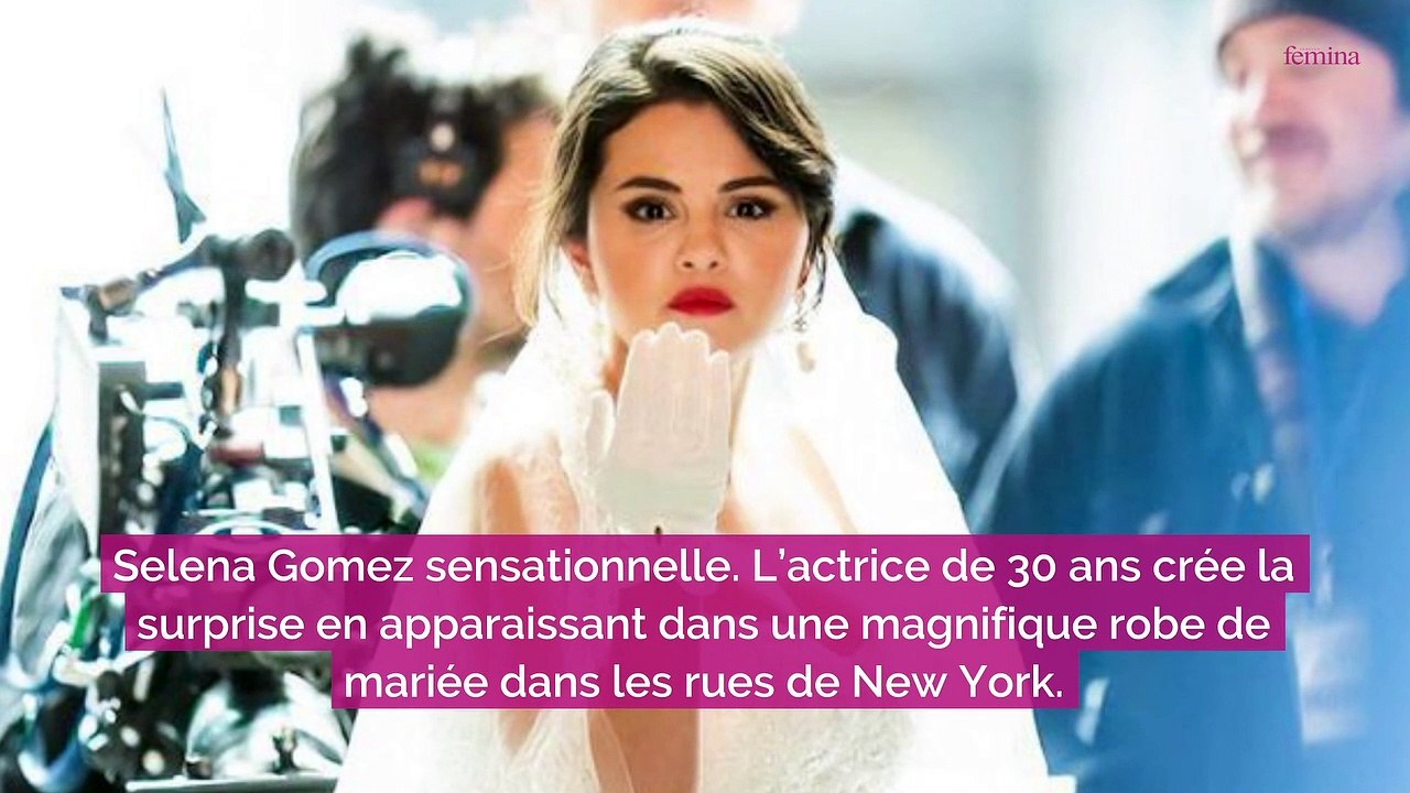 Selena Gomez sublime dans sa robe de mariée en dentelle : les photos de son mariage surprise à 30...