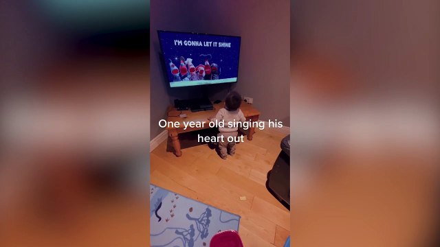 Music-loving one-year-old sings his heart out to gospel song this little light of mine - before he can even speak