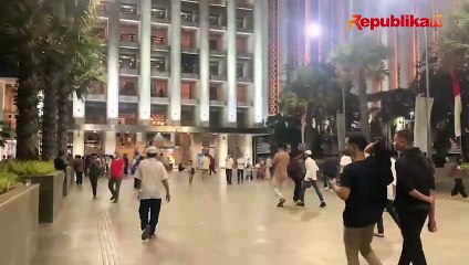 Suasana Tarawih Pertama Ramadhan 1444 H di Masjid Istiqlal