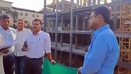 आईपीडी टॉवर का काम देखने पहुंचे जेडीसी, अफसरों को ही लगाई फटकार