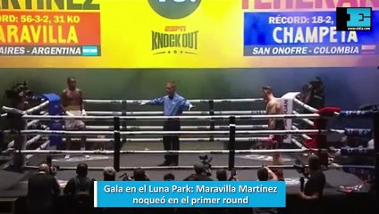 Gala en el Luna Park: Maravilla Martínez  noqueó en el primer round