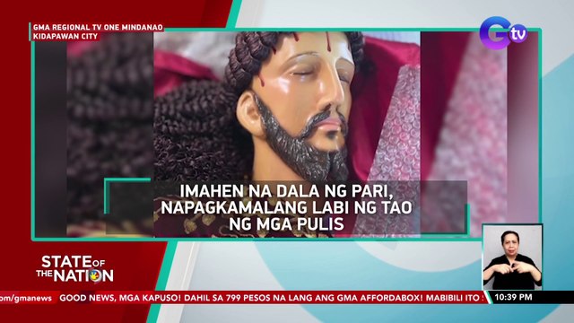 Imahen na dala ng pari, napagkamalang labi ng tao ng mga pulis | SONA