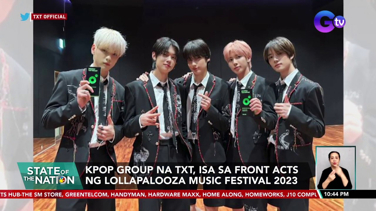 KPop Group na TXT, isa sa front acts ng Lollapalooza Music Festival 2023 | SONA