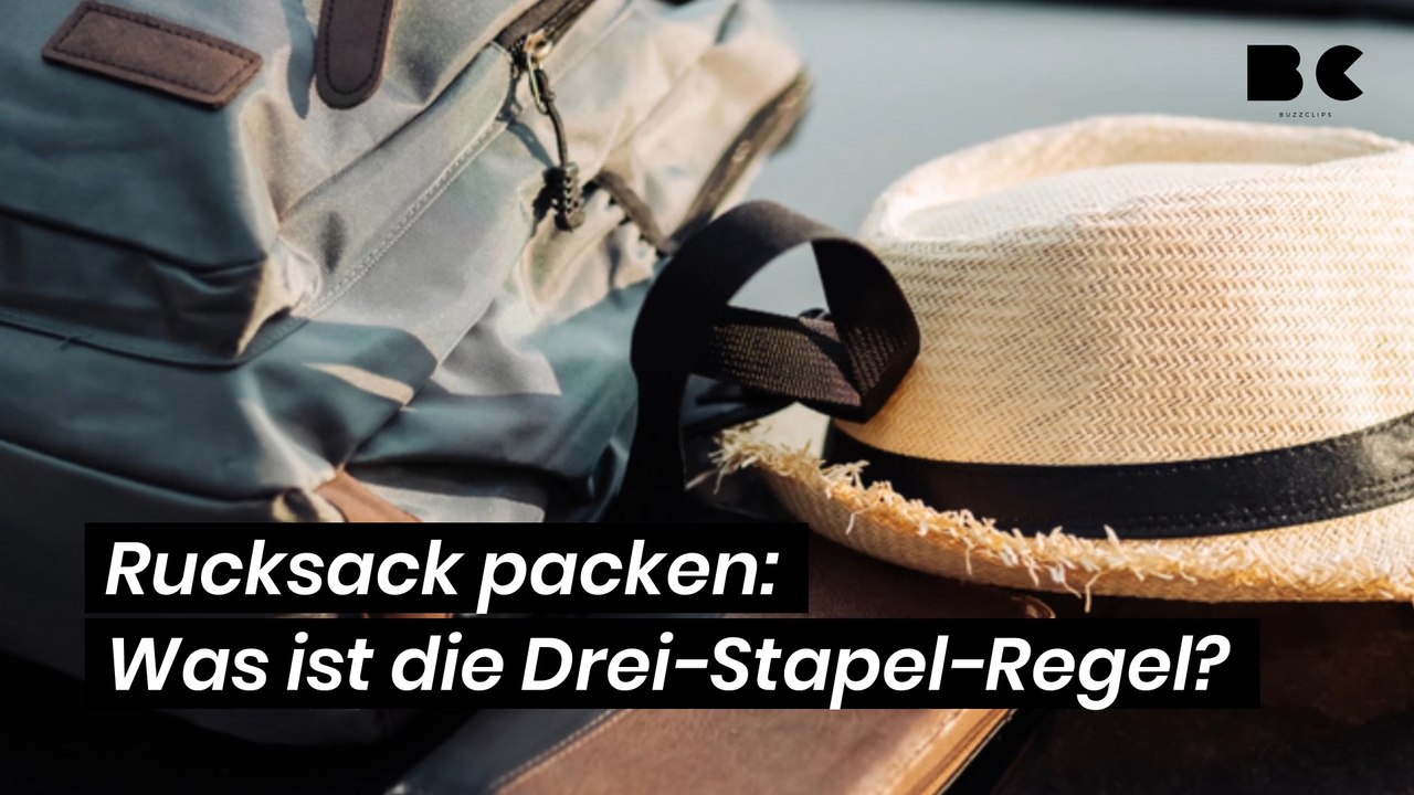 Rucksack packen: Was ist die Drei-Stapel-Regel?