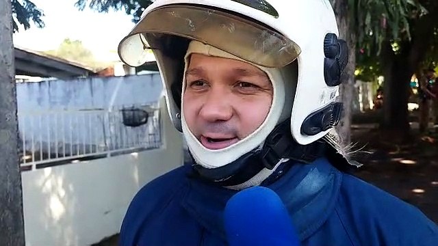 Entrevista com tenente Wilian Marques, do Corpo de Bombeiros de Umuarama, sobre incêndio em residência