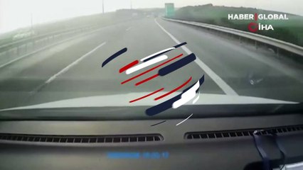 Korkunç an... Silivri TEM'deki kamyon kazasıyla ilgili yeni görüntüler ortaya çıktı!