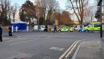 Forensics at the scene of a serious incident in Kingsthorpe