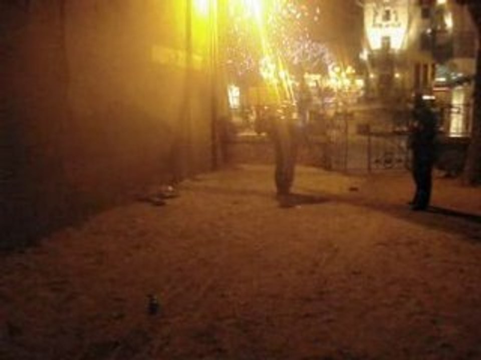 Une petanque par -3°C! Ce sont de grands malades!