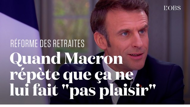 Ça ne me fait pas plaisir : toutes les fois où Macron l'a répété lors du JT de 13h