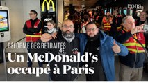 Retraites : un restaurant McDonald's occupé sur les Champs-Elysées pour dire non à la réforme