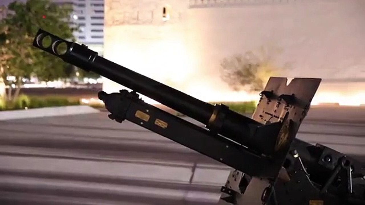 Ramadan cannon firing