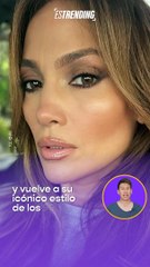 Jennifer López hace un cambio drástico y regresa a su icónico look de los noventa