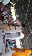 Farmer leader Rakesh Tikait in Satna