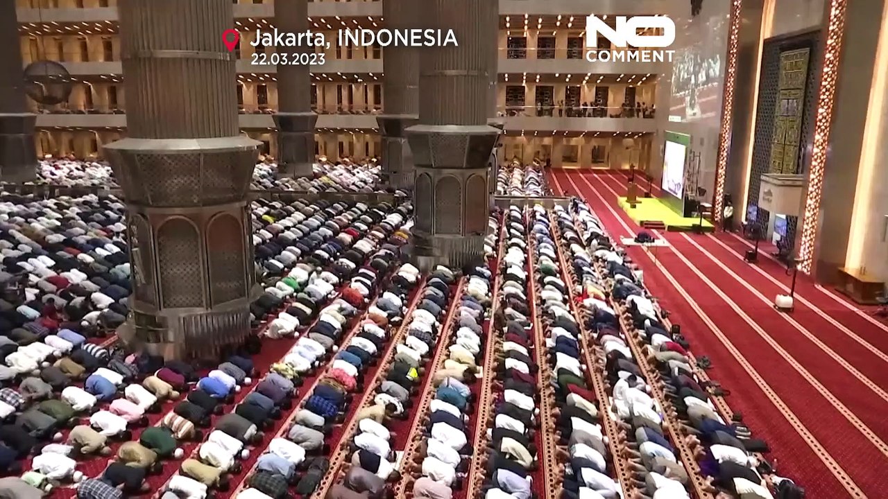 Beginn des Ramadan in Indonesien