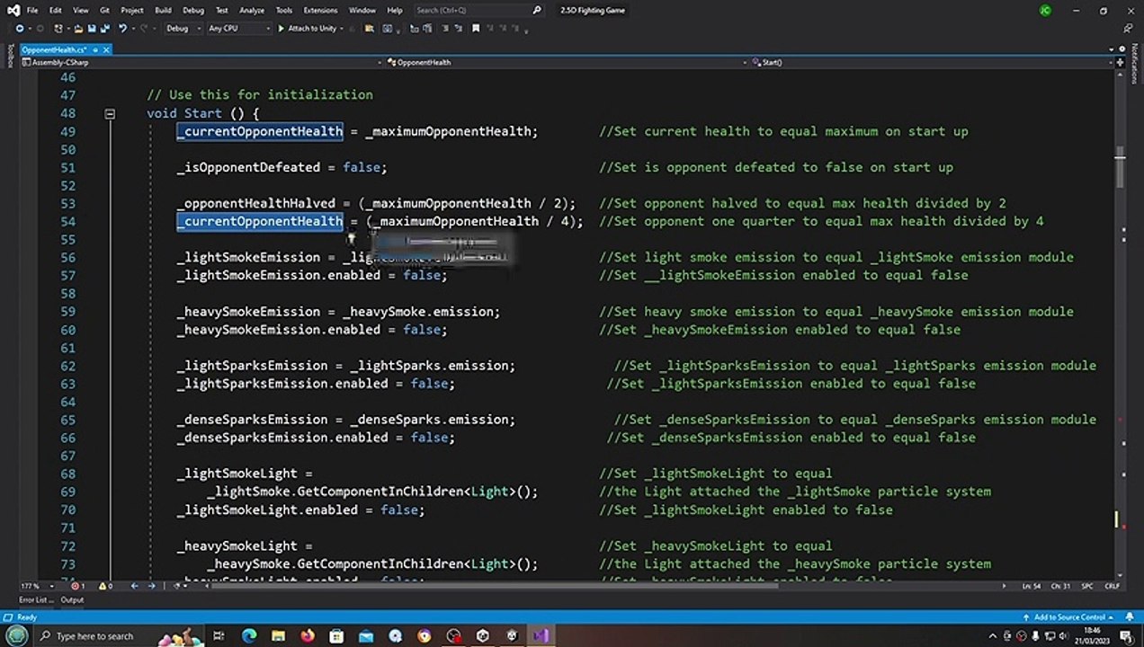 Unity3D Fighting Game Tutorial #247 Damage Effects