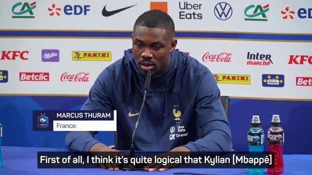 Thuram applauds 'logical' Mbappe captaincy decision