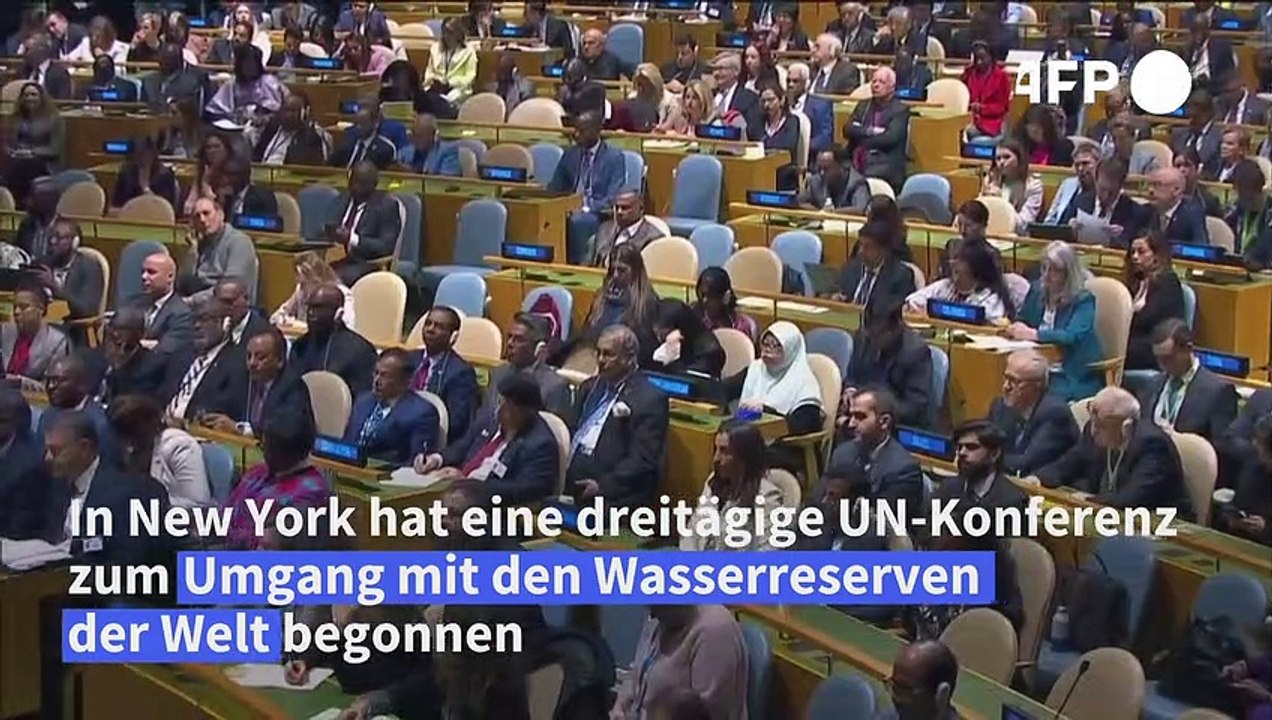 Guterres prangert zu Beginn der UN-Wasserkonferenz einen "vampirhaften Überkonsum" an