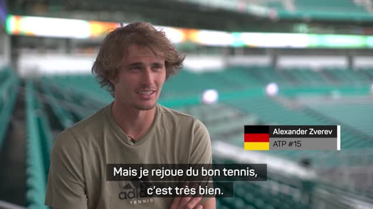 Miami - Zverev : "Je suis à 100%"