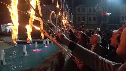 Amasyalılar Ramazan'ı mahya yakarak karşıladı