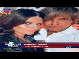 Laura Pausini si è sposata con  Carta: “Abbiamo detto Sì”.Le foto