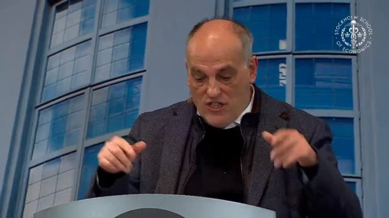 Tebas: "La UEFA es la única que puede dar soluc...