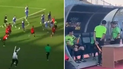 Eşi benzeri görülmemiş olay! VAR olmayan ligde telefondan pozisyon izleyen hakeme tarihi ceza