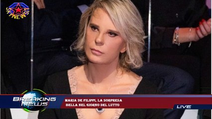Maria De Filippi, la sorpresa  bella nel giorno del lutto