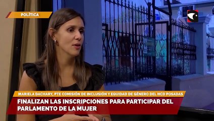 Finalizan las inscripciones para participar del Parlamento de la Mujer