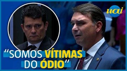 Flavio relembra facada em Bolsonaro e se solidariza a Moro