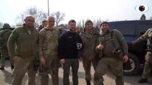 Zelenskiy drinks coffee at east Ukraine gas station, takes selfies with soldiers