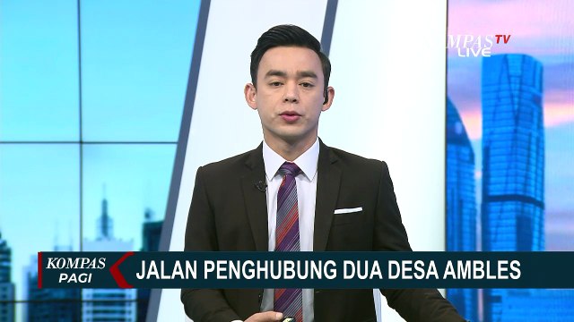 Inilah Detik-detik Jalan Lintas Penghubung Riau dan Sumut Ambles