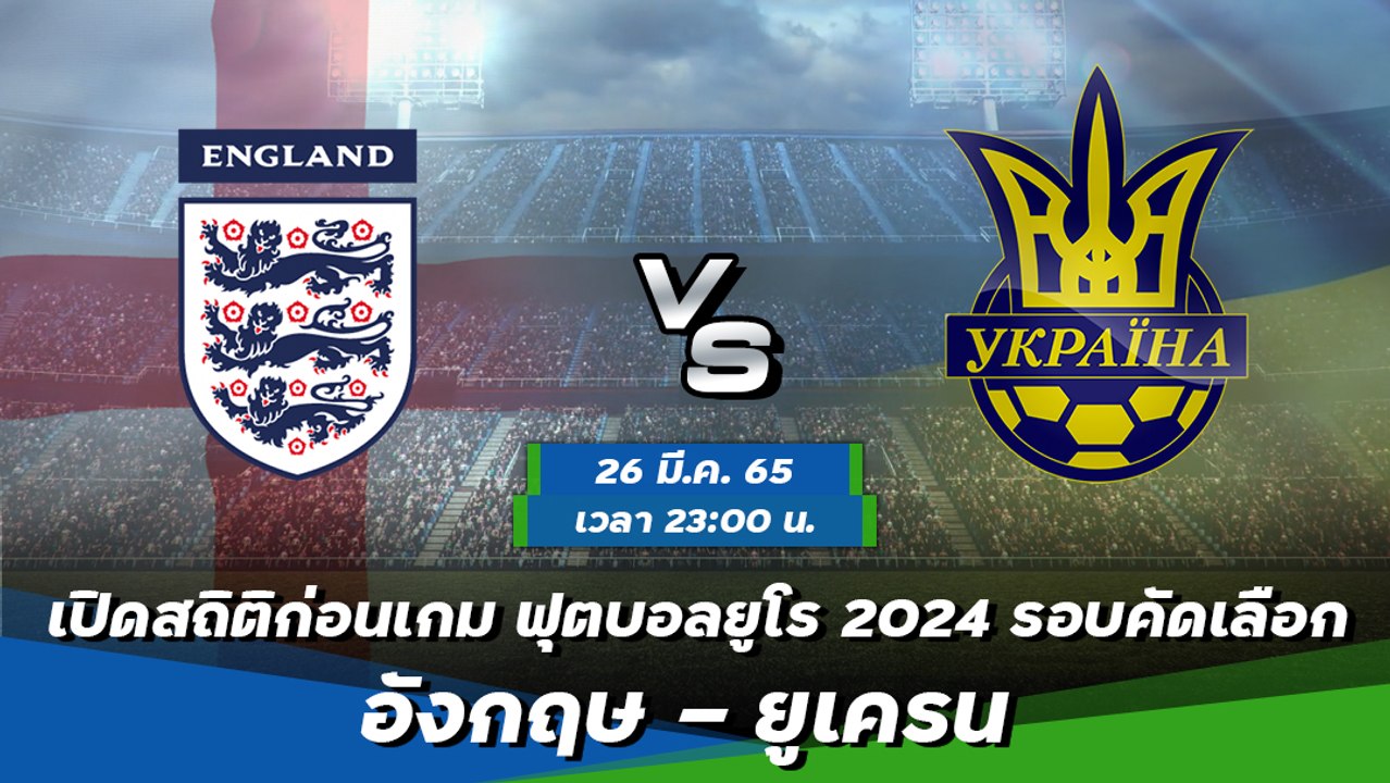 อังกฤษ - ยูเครน พรีวิวก่อนเกมยูโร 2024 รอบคัดเลือก กลุ่มซี