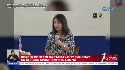 Border control sa Talisay City kaugnay sa African Swine Fever, inalis na | UB