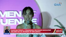 Rain Matienzo, itinanghal ng isang magazine bilang isa sa Women of Influence | UB