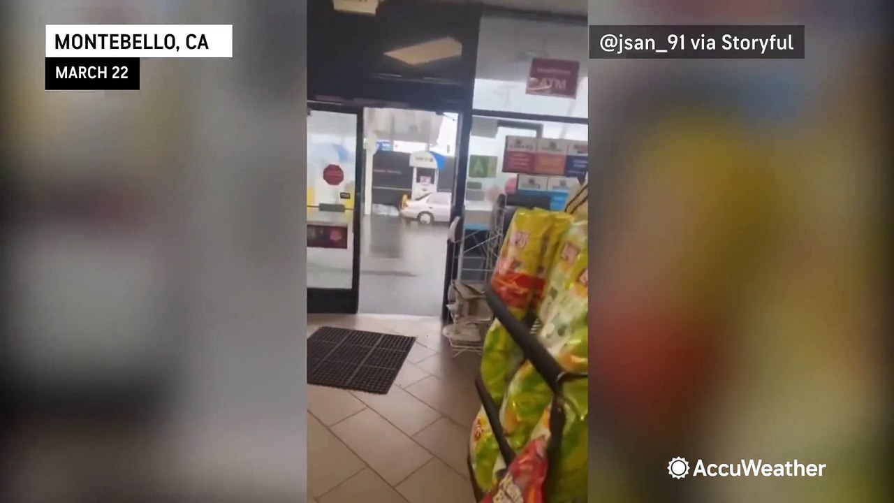 Tornado rips off roofs and sends debris flying near Los Angeles