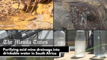 Purifying acid mine drainage into drinkable water in South Africa