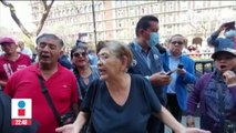 “Sinvergüenzas, estamos hartos”: Simpatizantes de Morena lanzaron consignas contra ministra Piña