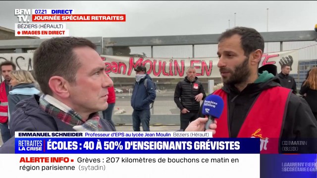 À Béziers, le lycée Jean Moulin mobilisé contre la réforme des retraites ce jeudi