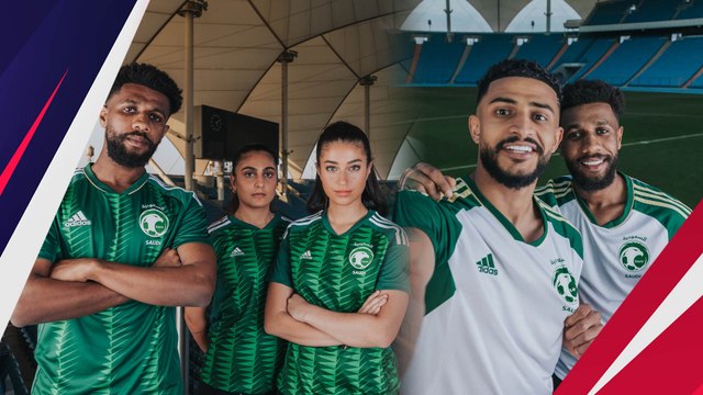 Terinspirasi Pohon Palem, Timnas Arab Saudi Perkenalkan Jersey Anyar Kandang dan Tandang