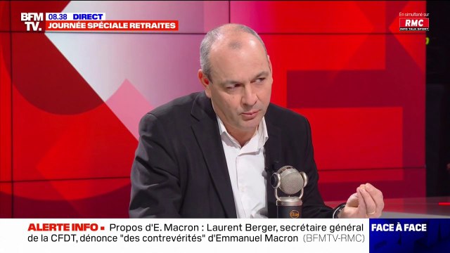 Laurent Berger: Emmanuel Macron n'a pas parlé aux salariés et à ceux qui se mobilisent lors de son intervention