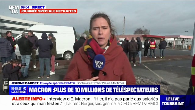 Les salariés de la raffinerie de Gonfreville en Seine-Maritime se mobilisent contre les réquisitions