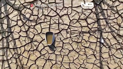 No Comment : en Espagne, la forte sécheresse a fait réapparaître une église autrefois engloutie