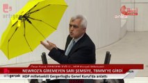 Gergerlioğlu, “Miting meydanına giremeyen sarı şemsiye Genel Kurula girebildi