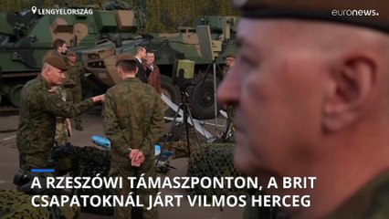 Meglepetéslátogatást tett Vilmos herceg az ukrán-lengyel határnál