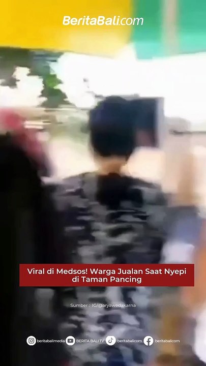 Viral di Medsos! Warga Jualan Saat Nyepi di Taman Pancing  Beginilah kondisi di kawasan Taman Pancing, Denpasar saat Hari Raya Nyepi, Rabu (22/3) kemarin, terpantau ramai dengan adanya warga yang berjualan.