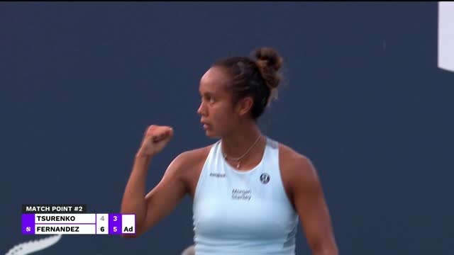 Miami - Menée 4-0, Fernandez renverse Tsurenko pour s'imposer