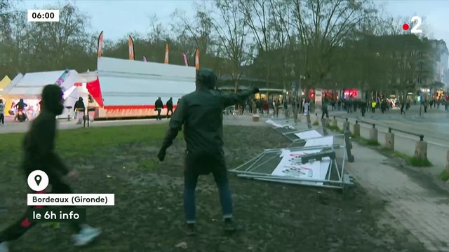 Retraites - Regardez les affrontements hier entre des manifestants qui ont jeté des projectiles vers les forces de l’ordre à Bordeaux - VIDEO