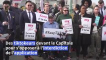 Des tiktokeurs devant le Congrès américain contre l'interdiction de l'application